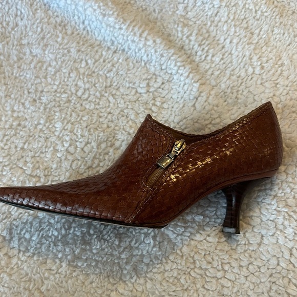 $50 sale Mikala Brazilian all leather Misty bootie side zip 7M retro boho artsy - Picture 5 of 8